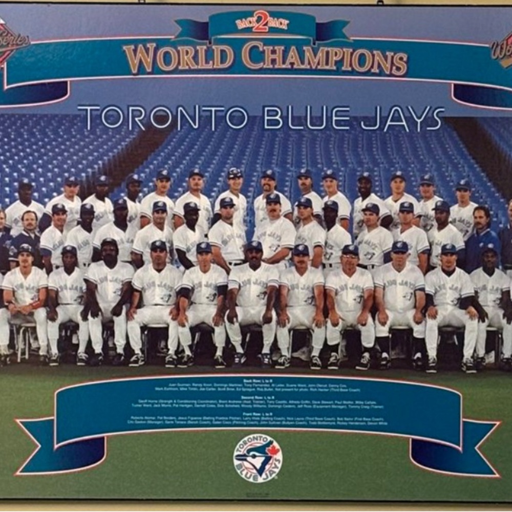 Wrapped unopened Toronto Blue Jays World Champions Poster 1993